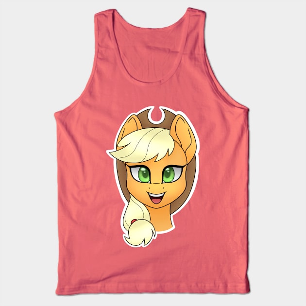 Applejack Headshot Tank Top by Lyvewyre Studios